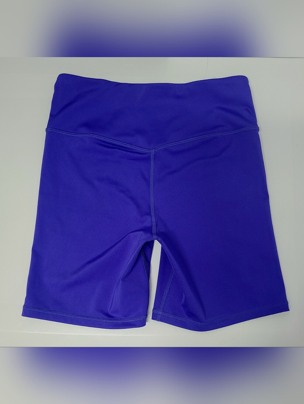 Fabletics Anywhere Motion 365+ High-Waisted Biker Shorts Royal Blue Sz S - Picture 5 of 9